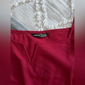 Shein burgundy top for sale size small